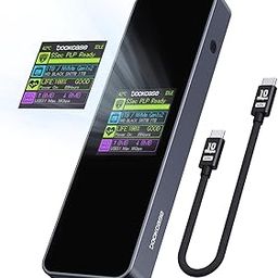DOCKCASE Visual Smart M.2 NVMe SSD Enclosure,Support 5s PLP Prevents Write Data Loss,USB 3.2 Gen 2 Type-C (10 Gbps), fits NVMe PCIe/SATA NGFF Size 2230/2242/2260/2280,Support M-Key B+M Key UASP-picture-32
