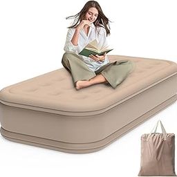 Halohop Air Bed with Pump, Inflatable Bed for Home with Built-in Electric Pump, 3 Mins Quick Self-Inflation/Deflation Inflated Bed, Portable Airbed for Home Outdoors Hiking Travel-image-30