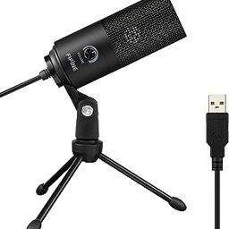 FIFINE K669B Metal USB Unidirectional Microphone Condenser Input Volume Control Knob, Streaming and YouTube Videos (Black)-62