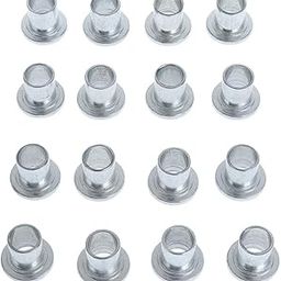 UJEAVETTE® 16 Pieces Iron Inline Roller Skate Wheel Bearing Spacers Accessory 6 X 8 Mm-16