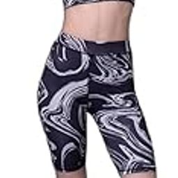 Round Neck Sleeveless Black & White Marble Printed Swim Set for Women & Girls |Swimming Suit for Women-image-40