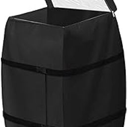 Nirelief Hot Tub Pumps Cover Weather-Resistant Buckle Fixing Lazy Spa Pumps Cover with Transparent Top Window Zippered 17x15x21in Protective Heat Heat-image-33
