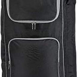 GLOW WINGS MSD Army Printed Cricket Kit Bag for Cricketers Player Edition Bag Backpack with Bat Pockets Cricket Bag kit Camouflage Sports Cricket Kit Size-L (Black)-image-20