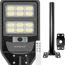 Homehop Solar Street Light Outdoor Waterproof 120 Watt LED Wireless Motion Sensor Lamp with Pole for Home, Garden, Wall, Pathway, Dusk to Dawn (ABS- Cool Light)-52