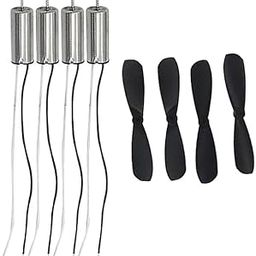 SP Electron DC 3.7V 716 7x16mm Micro Coreless Motor with Propeller High-Speed Mini Drones (4 Motors + 4 Propellers)(Multicolour Propeller),Metal-image-45