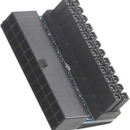 CALANDIS ATX 24Pin Female to 24Pin Male Right Angle Adapter for Desktop Power Supply-image-37