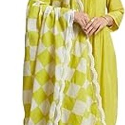Women's Cotton Printed Straight Kurta with Palazzo Pants and Dupatta-30