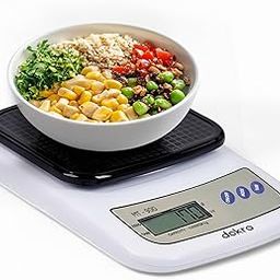 Dokro Portable Digital Weighing Scale for Kitchen(LCD, White), Kitchen Scale with High-Precision Sensors, TARE Functionality, 1g-10kg Range, Includes 2 AAA Batteries-32