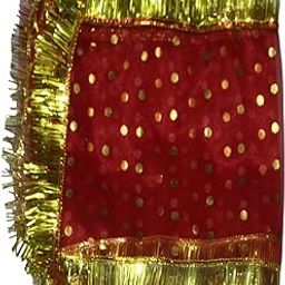Pack of 12 Devi Mata Ki Chunari for Durga, Navratri, Kanya Pujan - Red || sw5-image-27