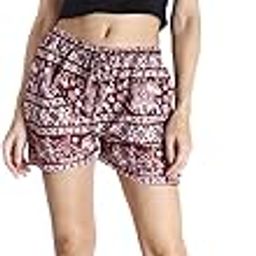 Women Summer Fashion Rayon Elephant Print Regular Stylish Night Wear Shorts with Pocket (Free Size Waist: 26 inch to 40 inch)-image-75