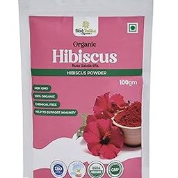 Herb Vatika Ayurveda Hibiscus Rose Sabdariffia Powder| Naturally Hydates, Tones & Reduces Oil Fron Skin - Hair Texture, Hair Growth, Moisturriese, Clears Skin - 100g-10