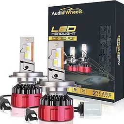 Audio Wheels H4-110W Car Led Headlight Bulbs, 16,000 Lumens Super Bright LED Headlight Conversion Kit for Cars 6000K Cool White Quick Installation Halogen Replacement, Pack of 2 (H4-110W)-22