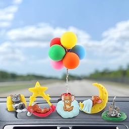 YOURKARTS.COM Tom & Jerry Sleeping Dashboard Figurines – Pack of 5 Cute Cartoon-Inspired Characters for Car Dashboard or Tabletop Display | car Accessories 2025-50