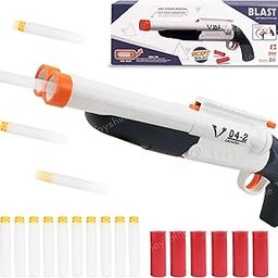 Toyshine Double-Barreled Long Range Soft Bullet Shotgun Toy with 10 Foam Bullets & 6 Ejection Shells Role-Play Indoor Outdoor Shooting Toy for Kids 4+-image-60