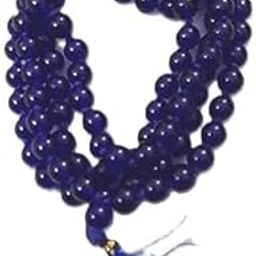 PARAMTATV Neeli Hakik Mala Blue Agate Rosary 108 + 1 Bead, Blue Agate Rosary, Pooja Roasry, Neeli Mala, Mantra Siddhi, Mantra Jaap नीली हकीक माला पूजा और मंत्र जप के लिए १०८ + १ मनका-image-60