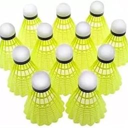 Combo of 10 Pcs Badminton Shuttlecock for Indoor Outdoor Training Practice (Green)-image-73