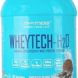 Myfitness Wheytech H2O | 35g Protein | 3g Creatine Monohydrate | 1000mg Citrulline | 500mg Tribulus | Added Digestive Enzymes | 2kg | 80 servings (Chocolate Delight)-image-64