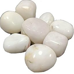 White Jade Tumble Stones for Reiki Healing and Vaastu Correction and Increase Creativity 50 Gram-image-9