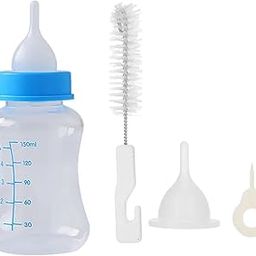 Foodie Puppies 150ml Pet Feeding Bottle with Nipple and Cleaning Brush | Milk and Water Feeder for Puppies, Kittens, Rabbits, and Small Pets | Durable and Easy to Clean (Color and Pattern May Vary)-image-91
