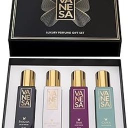 Vanesa Luxury Gift Set - Enigma + Magic Pearl + Babe + Caper (20ML Each Perfume Sprays) | Best Gift Set Travel Size Pack for Women & Girls | Long Lasting EDP-image-30