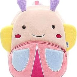 Velvet Toddler Backpack For Girls And Boys 2-6, Preschool Kindergarten Backpack, Cute Kids Backpacks, New Butterfly Backpacks For Kids (10L_Multi Colour)-image-19