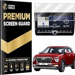 Screen Guard For HYUNDAI CRETA [2020-2023] || 10.25 Inch Infotainment Protector || SX(O) & SX(O) Knight Edition || Scratch Resistant || Creta Facelift Car Display Accessories [Not Tempered Glass]-11
