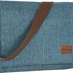 Nylon Sling Cross Body Travel Office Business Messenger One Side Shoulder Bag for Men & Women - DarkTeal (34 × 8 × 26 cm)-image-15