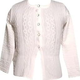 Knit Cardigan for Women – Woolen Embroidered Buttoned Sweater – Classic & Cozy-image-4