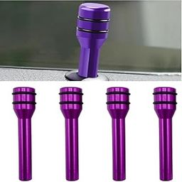 AutoBizarre Car Door Lock Knobs Aluminum Alloy Inner Door Lock Pull Pins for Car Decoration Universal for All Cars (Purple)-image-92