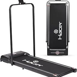 HACER HT01 Manual Treadmill Walking Pad 0.85HP Electric Foldable Walking & Running Home Gym Workout Incline Machine Max Speed 9km/hr & User Weight 90kg-13