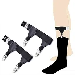 elbme Women's Sock Suspenders Sock Garters Adjustable Elastic Garter Suspender with Non Slip Locking Clamps One Size Type 2-picture-47