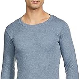 Men's Polycotton Solid Regular Fit Undershirt (Agni R-N F-S-75_Blue, XS-35