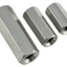 6mm female thread x 20mm long hexagonal stainless steel long nut - 2 Nos-picture-3