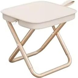 Ultra-Light Portable Folding Chair for Camping, Outdoor Folding Chair for Fishing Non-Slip Padded Oxford Fabric Stool for Beach, Lightweight Folding Stool for Tent, Traveling Hiking (Khaki)-image-76
