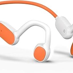 Mehomeli Kids Headphones, Bluetooth 5.2 Air Conduction Open Ear Headphones, 85dB Volume Limiting, Stereo Sound with Mic, IPX5 Waterproof, 20H Playtime, Perfect for School and Outdoor Activities-White-16