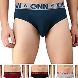 onn Men's Floral Cotton Brief (Colors May Vary)-picture-47
