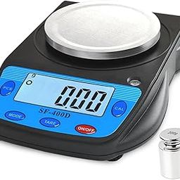 MOCCO Precision Electronic Lab Scale Analytical Balance Scientific Scale 600g x 0.01g Compact Accurate Jewelry Scales LCD Weighing Science Scale with Adapter and Calibration Weight-image-5