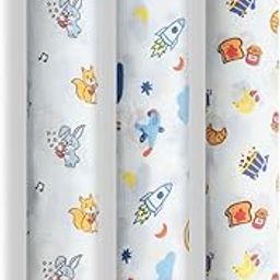 ORANGE SUGAR Swaddle for New Born Baby | Set of 3 | 100% Soft Cotton, Muslin Cloth for New Born Baby, Baby Swaddle Wrap - Jungle Jingles, Starry, Breakfast (95x95 cm)-image-74