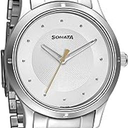 Women of Steel Silver Dial Metal Strap Watch for Women-NS8183SM02-image-52