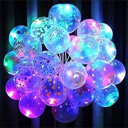 Skylofts Set of 25 LED Balloons for Party Balloons for Birthday Balloons for Decoration Party Props (Printed Balloons)-0