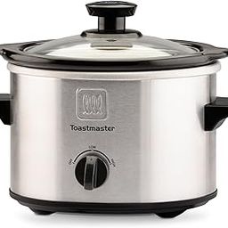 Toastmaster TM-151SC Stainless Steel Slow Cooker with Removable Stoneware Bowl, 1.5-Quart, Silver/Black-image-9