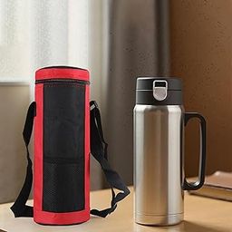 UJEAVETTE Water Bottle Carrier Bag Portable 2L Water Bottle Cover for Men Women Hiking red-image-77