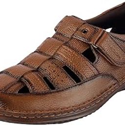 Men's Velcro closure Casual - Sandals with Flats-image-3