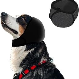Qpets® Dog Ear Protectors, Calming Ears Cover, Dog Ear Muff with Adjustable Chin Strap, Anxiety Relief Headwear Noise Reduction Protective Ear Cover for Eating, Swimming, Therapy, L-image-16