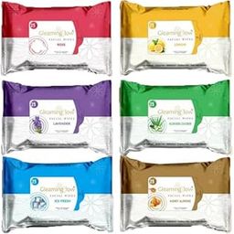 Glow Cleansing Wipes for Women's - 25 Pulls (each), Pack of 6-39