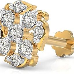 925 Sterling Silver 18K Gold Plated Wavy Grace Nose Pin for Women and Girls | With Certificate of Authenticity and 925 Stamp-picture-6