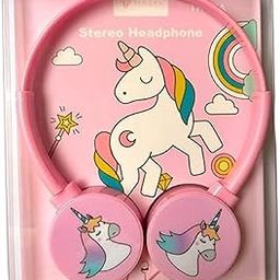 RockJon Unicorn Theme Headphones for Girls, Children & Teens | Wired Headphones with Adjustable Headband, 3.5mm Jack, Over-Ear Headset with Mic for Kids-image-17