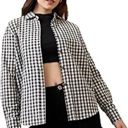 Women Hearts Printed Spread Collar Cuff Sleeves Shirt-image-50