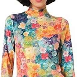Floral Print Multicolor Women's Sweater - Fleece Full SleeveSweater (10440)-image-77