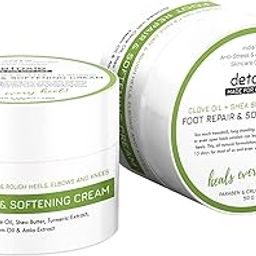 Detoxie Foot Repair Cream for Baby Soft Feet, Removes Dry Skin & Hard Calluses, Hydrates Dry Feet, Smoothens, Hydrates & Repairs Dry Cracked Heels, Results in 20 days of Daily Use, Clove Oil, Neem, Turmeric & Shea Butter, For Dry, Rough, Cracked Skin on Heels | 50 g-image-57